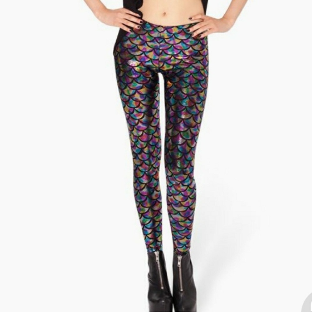 Blackmilk Rainbow Mermaid Leggings